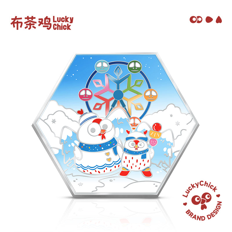 Lucky Chick Snowy Wonderland Fridge Sticker